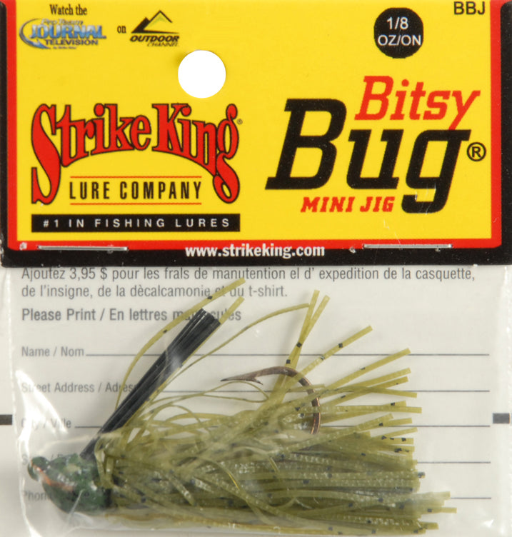Strike King Bitsy Bug Mini Jig 1/16 oz / Watermelon