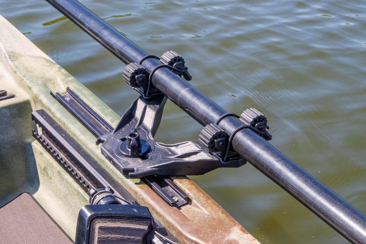 YakAttack DoubleHeader with Dual RotoGrip Paddle Holders – Fishing