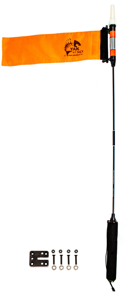 YakAttack VISICarbon Pro Safety Flag and Light (Breaks Down) [CPM