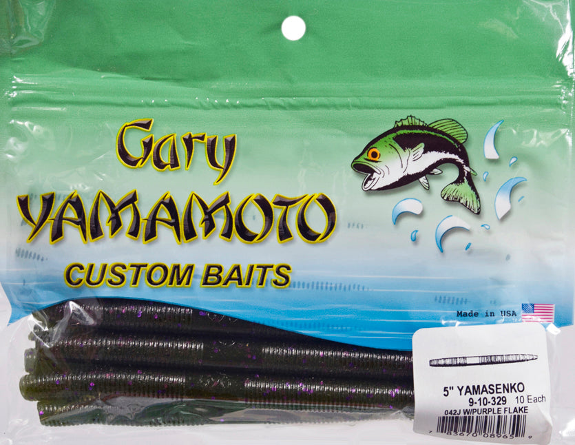 Yamamoto 5 Inch Fat Senko Baits - Watermelon Copper Orange Red Color (10 Pack)